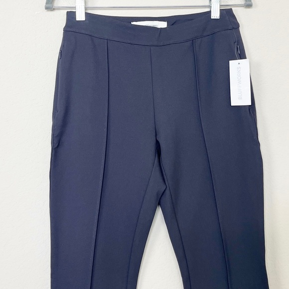 BLUFFWORKS Petaluma Ponte Pintuck Pants in Charcoal Grey‎ - Picture 6 of 16